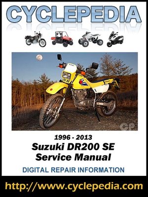 cover image of Suzuki DR200SE 1996-2013 Service Manual